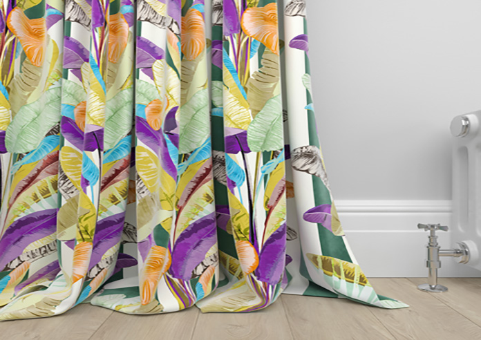 Palm Springs, Green Stripe - Made To Measure Curtains - Image 6